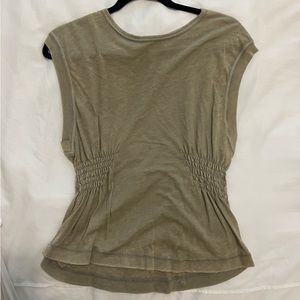 We The Free Olive Green Short Sleeve Tee